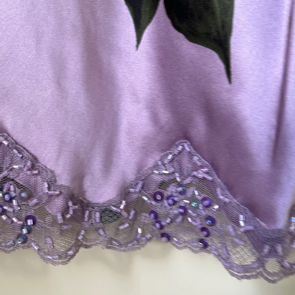 Vintage Silk Camisole Karen Kane Sequins Lace NWT - Picture 5 of 10